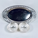 Oval Tray with 2 Bowls 