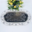 German Silver Oval Tray