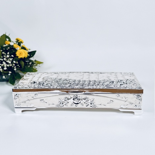 [CBSPGS0002] Peacock Silver Box - 2 partition 